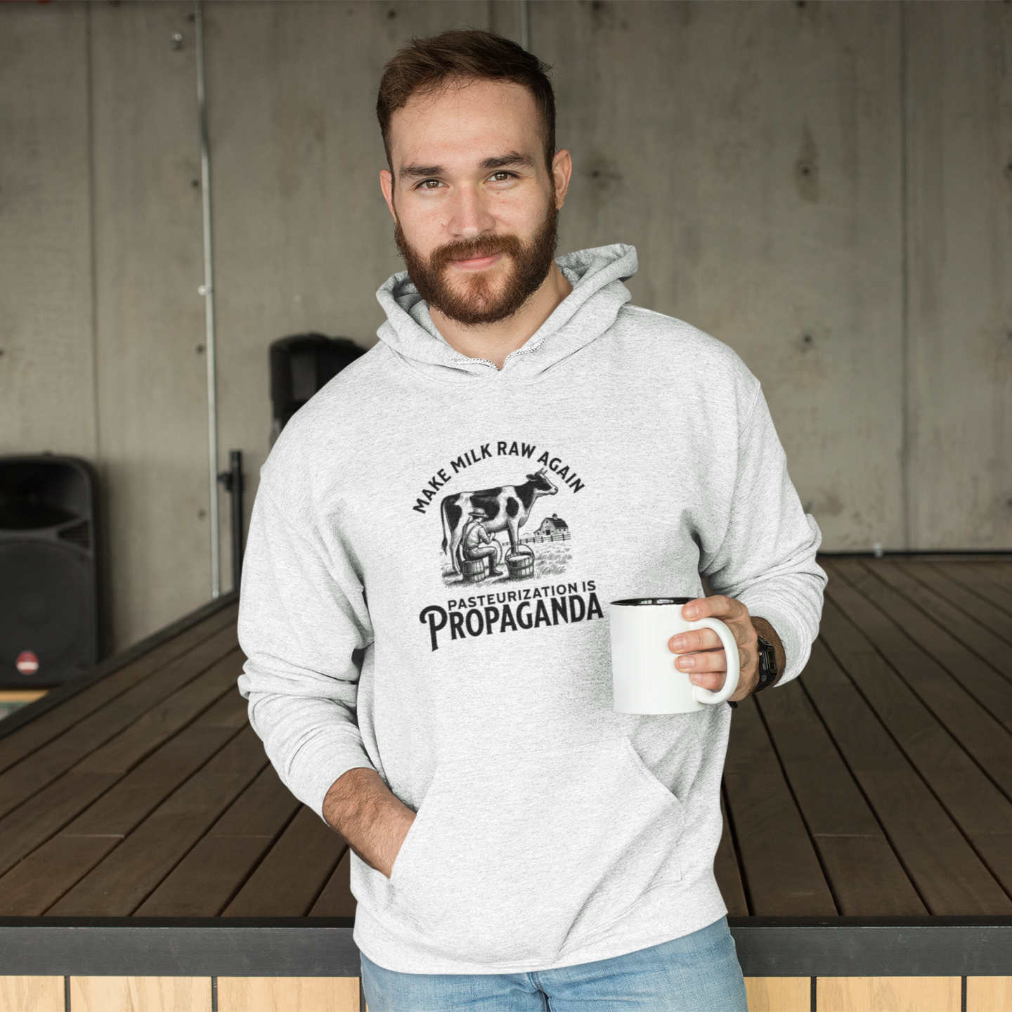 Pasteurization is Propaganda - Organic Hoodie