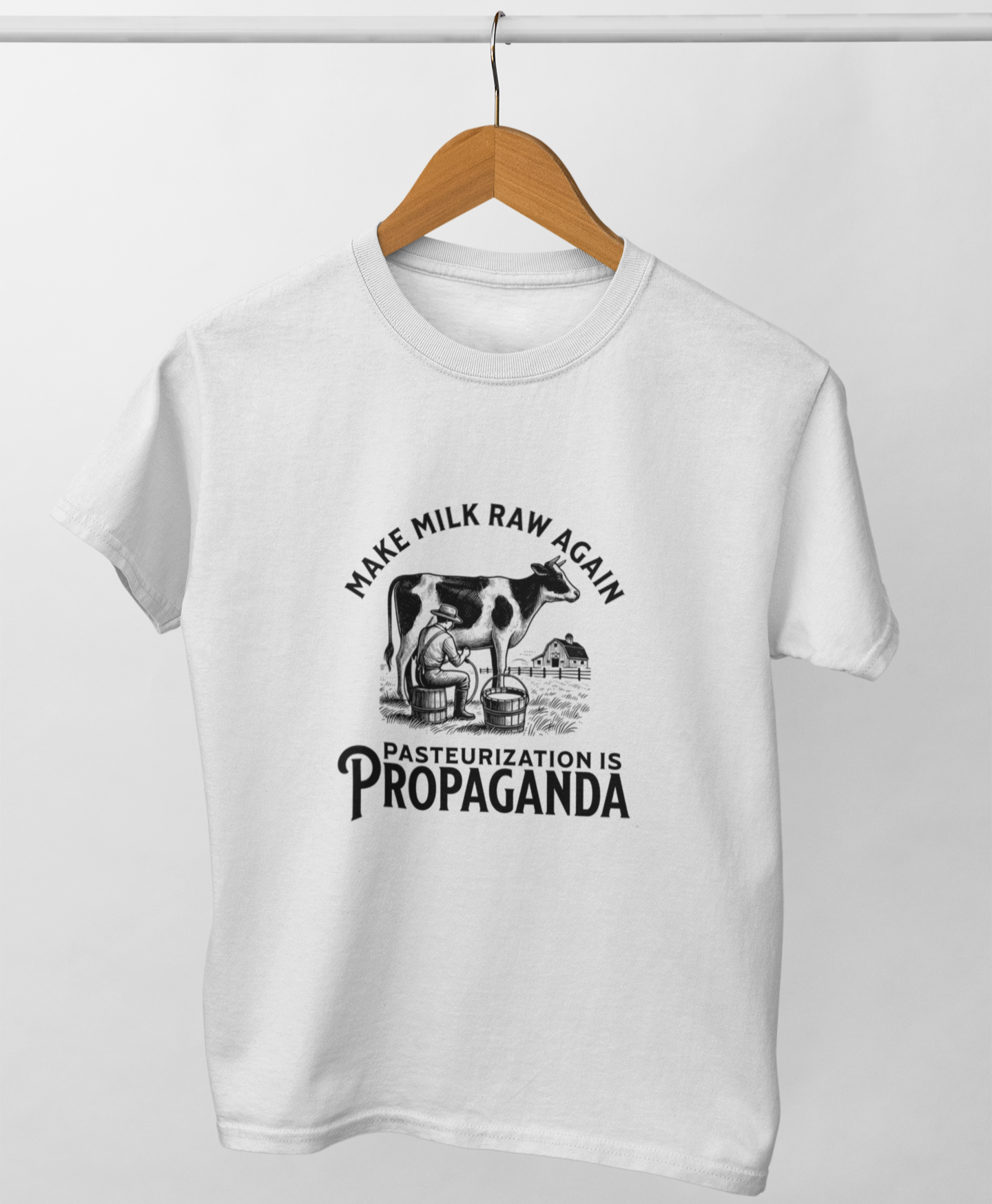 Pasteurization is Propaganda - Organic Women's Baby Tee